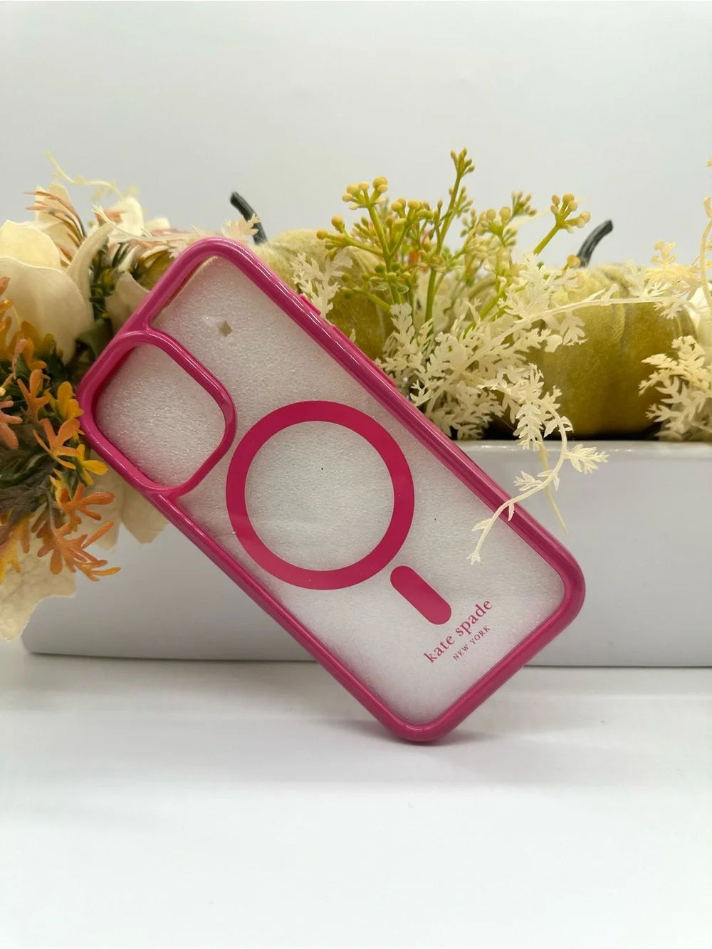 Kate Spade Brand New IPhone 16 Pink Clear Case
